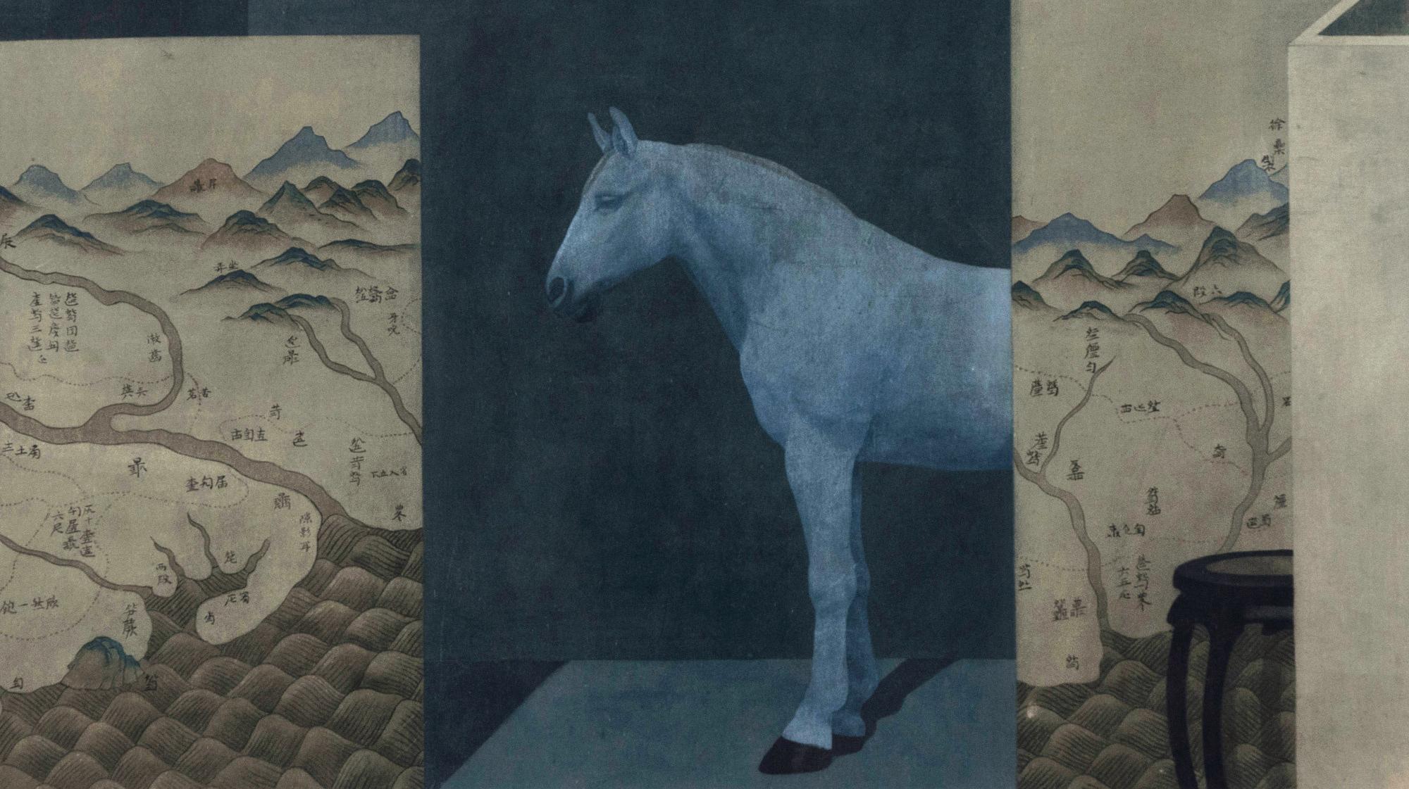 徐累（b.1963） 迷城系列 鏡心 設色紙本