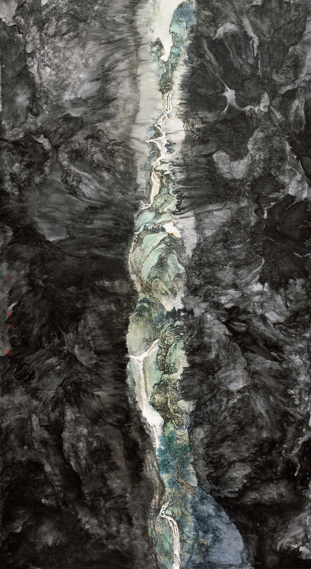 沈香吟（B.1984） 2017年作 希望之路 鏡心 設色紙本